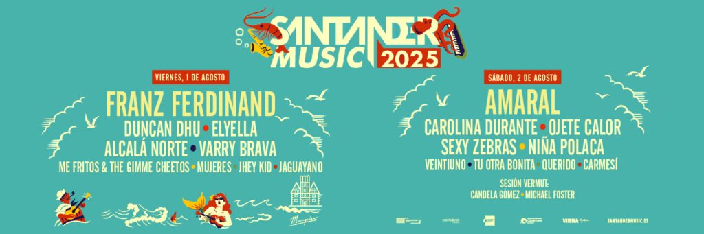 Santander Music 2025: Franz Ferdinand y Amaral Encabezan un Festival Imperdible